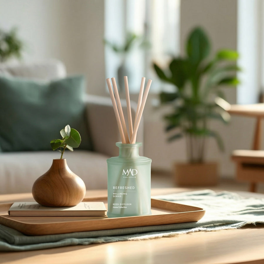 Reed Diffuser - **Mad Wellbeing Refreshed 190 מ״ל** מבשם חלל (Reed Diffuser)