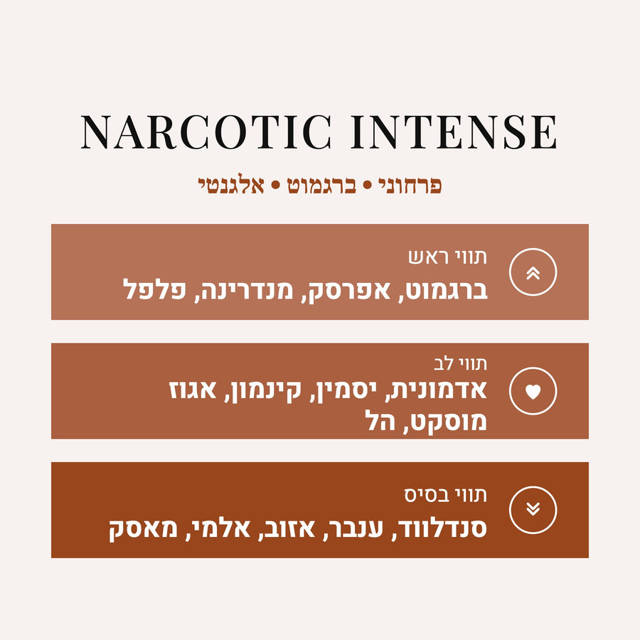 Narcotic Intense 100 ml - מושך מחמאות ונשים