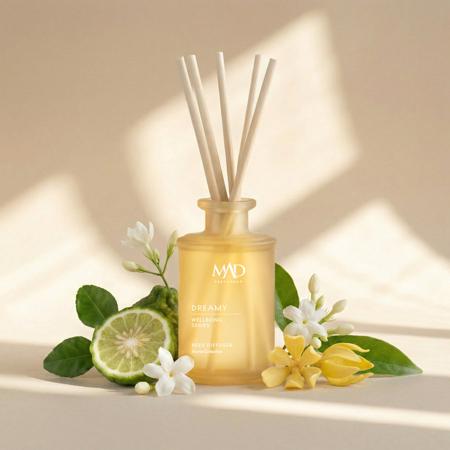 Mad Wellbeing Dreamy - **Mad Wellbeing Dreamy** – מבשם חלל (Reed Diffuser) 190 מ״ל