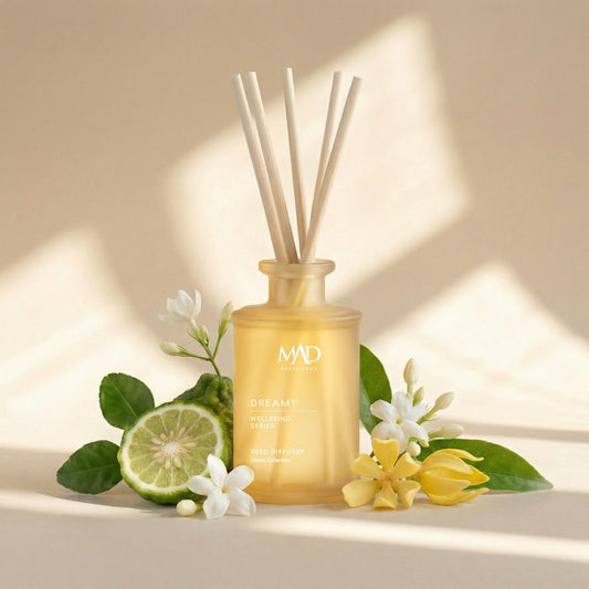 Mad Wellbeing Dreamy - **Mad Wellbeing Dreamy** – מבשם חלל (Reed Diffuser) 190 מ״ל